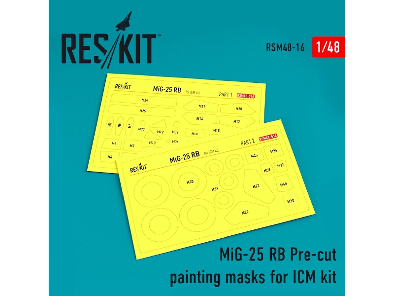 Mig-25 Rb Pre-cut Painting Masks - image 1