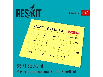 Sr-71 Blackbird Pre-cut Painting Masks For Revell Kit - image 1