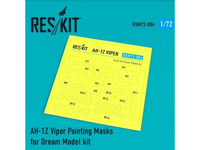 Ah-1z Viper Painting Masks For Dream Model Kit - image 1