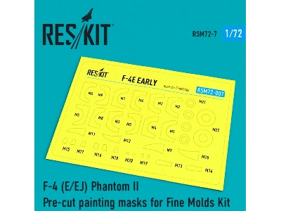 F-4 E/ Ej Phantom Ii Pre-cut Painting Masks For Fine Molds Kit - image 1