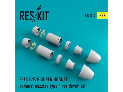 F-18 Super Hornet Type 1 Exhaust Nozzles For Revell - image 1
