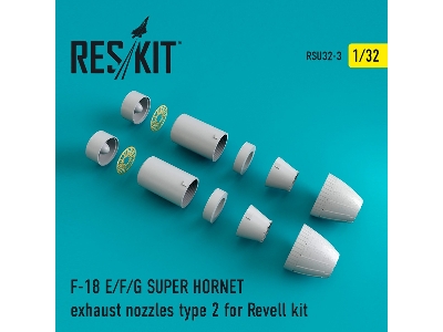 F-18 Super Hornet Type 2 Exhaust Nozzles For Revell - image 1
