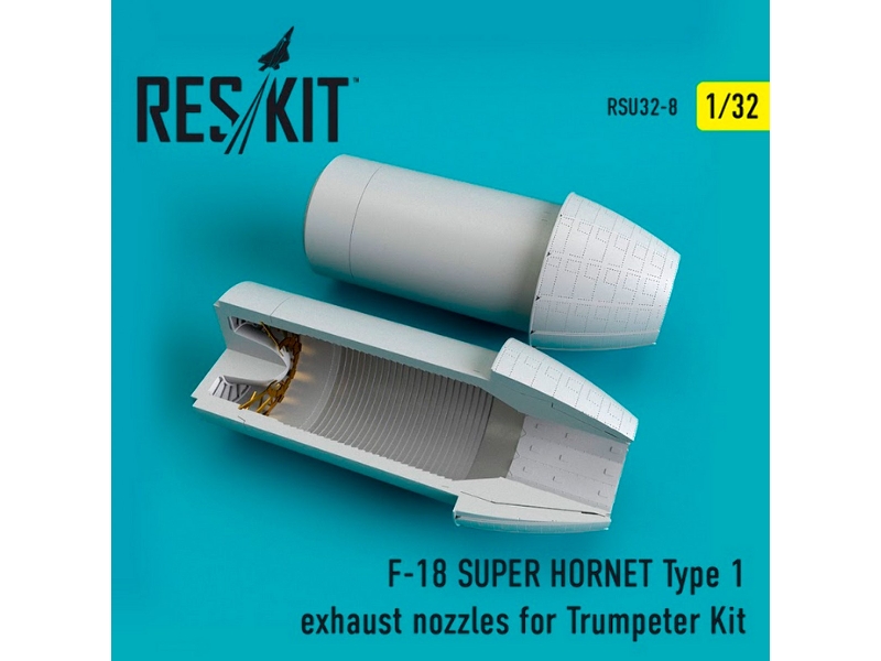 F-18 E/ G Super Hornet Type 1 Exhaust Nozzles For Trumpeter Kit - image 1