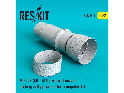 Mig-23 (Ml, Mld) Exhaust Nozzle Parking & Fly Position For Trumpeter Kit - image 2