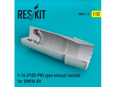 F-16 F100-pw Open Exhaust Nozzles For Tamiya Kit - image 1