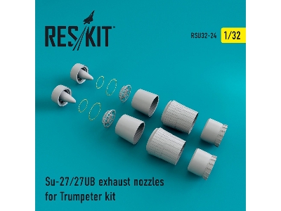 Su-27/27ub Exhaust Nozzles For Trumpeter Kit - image 1