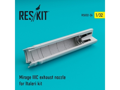 Mirage Iiic Exhaust Nozzle For Italeri Kit - image 1