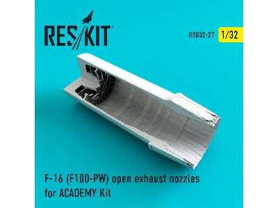 F-16 (F100-pw) Open Exhaust Nozzles For Academy Kit - image 1