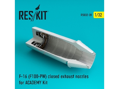 F-16 (F100-pw) Closed Exhaust Nozzles For Academy Kit - image 1