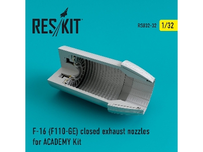 F-16 (F110-ge) Closed Exhaust Nozzles For Academy Kit - image 1