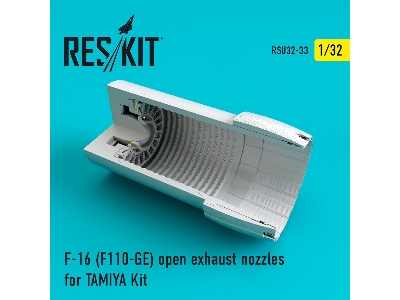 F-16 (F110-ge) Open Exhaust Nozzles For Tamiya Kit - image 1