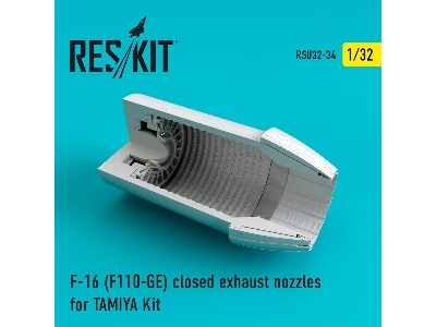 F-16 (F110-ge) Closed Exhaust Nozzles For Tamiya Kit - image 1