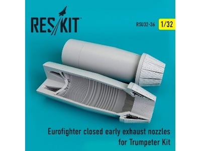 Eurofighter Closed Early Type Exhaust Nozzles For Trumpeter Kit - image 1