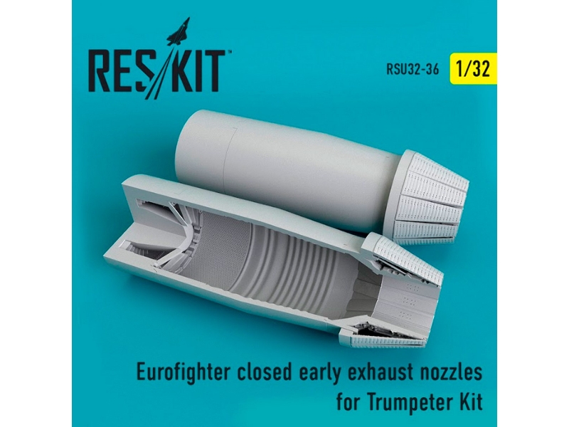 Eurofighter Closed Early Type Exhaust Nozzles For Trumpeter Kit - image 1 Eurofighter Closed Early Type Exhaust Nozzles For Trumpeter Kit - image 1
