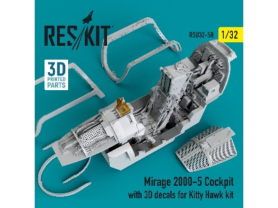 Mirage-2000-5 Cockpit With 3d Decals For Kitty Hawk Kit - image 1