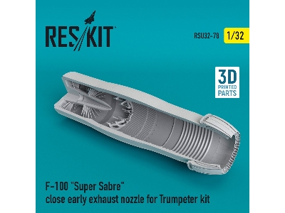 F-100 Super Sabre Close Early Exhaust Nozzle For Trumpeter Kit - image 1