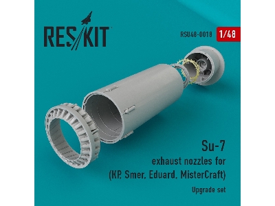 Su-7 Exhaust Nozzles For (KP, Smer, Eduard, Mistercraft) - image 1