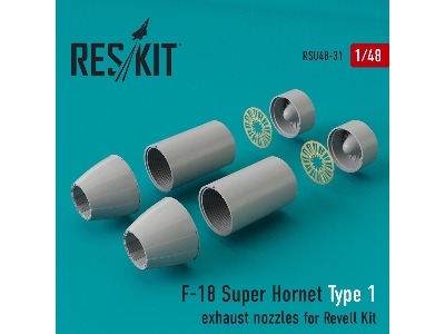 F-18 Super Hornet Type 1 Exhaust Nozzles For Revell Kit - image 1