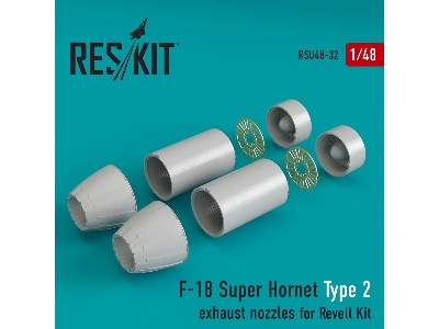 F-18 Super Hornet Type 2 Exhaust Nozzles For Revell Kit - image 1