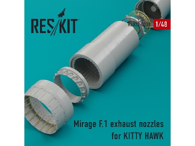 Mirage F.1 Exhaust Nozzles For Kitty Hawk Kit - image 1
