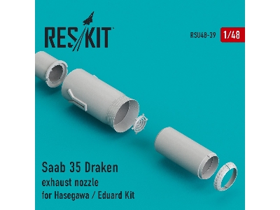 Saab 35 Draken Exhaust Nozzle For Hasegawa / Eduard Kit - image 1