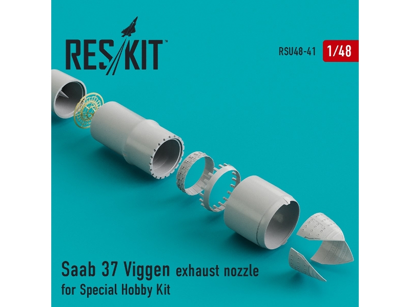 Saab 37 Viggen Exhaust Nozzle For Special Hobby Kit - image 1 Saab 37 Viggen Exhaust Nozzle For Special Hobby Kit - image 1