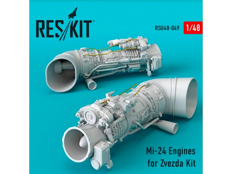 Mi-24 Engines For Zvezda Kit - image 1