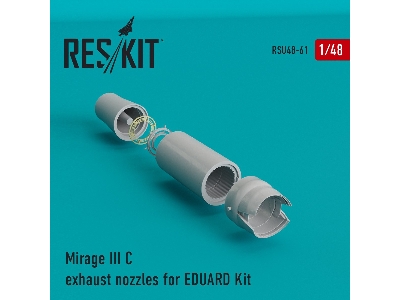 Mirage Iii C Exhaust Nozzles For Eduard Kit - image 1