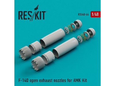 F-14d Open Exhaust Nozzles For Amk Kit - image 1