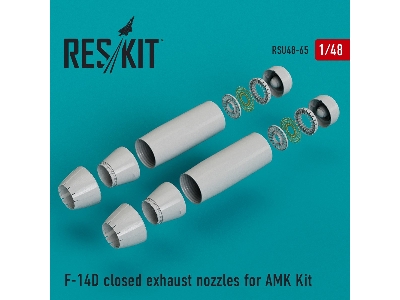 F-14d Closed Exhaust Nozzles For Amk Kit - image 1