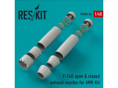 F-14d Closed & Open Exhaust Nozzles For Amk Kit - image 1