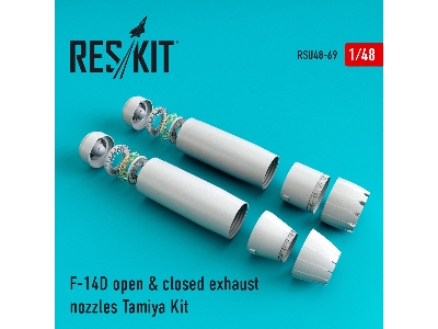F-14d Tomcat Open & Closed Exhaust Nozzles For Tamiya Kit - image 1
