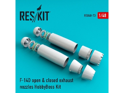 F-14d Tomcat Open & Closed Exhaust Nozzles For Hobbyboss Kit - image 1