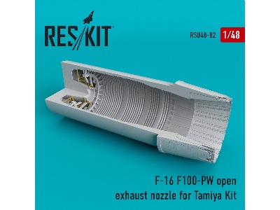F-16 (F100-pw) Open Exhaust Nozzles For Tamiya Kit - image 1