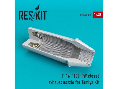 F-16 (F100-pw) Closed Exhaust Nozzles For Tamiya Kit - image 1