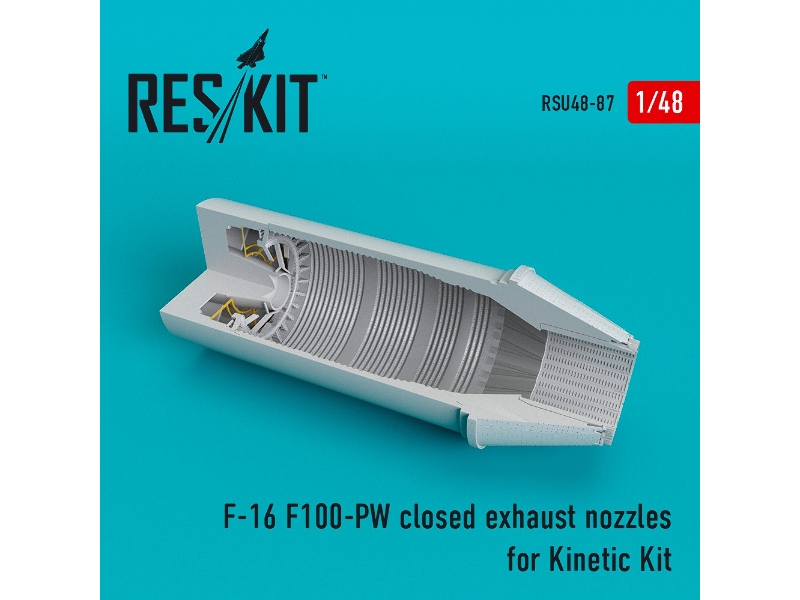 F-16 (F100-pw) Closed Exhaust Nozzle For Kinetic Kit - image 1