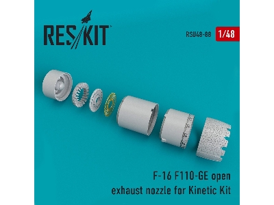 F-16 (F110-ge) Open Exhaust Nozzle For Kinetic Kit - image 1