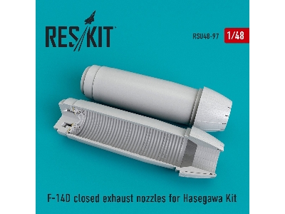 F-14 (D) Closed Exhaust Nozzles For Hasegawa Kit - image 1