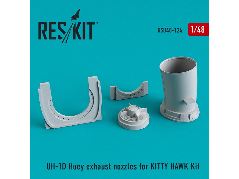 Uh-1d Huey Exhaust Nozzles For Kitty Hawk Kit - image 1 Uh-1d Huey Exhaust Nozzles For Kitty Hawk Kit - image 1