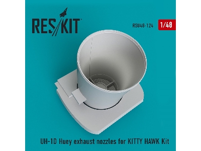 Uh-1d Huey Exhaust Nozzles For Kitty Hawk Kit - image 2