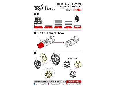 Su-17 Su-22 Exhaust Nozzles For Kitty Hawk Kit - image 2