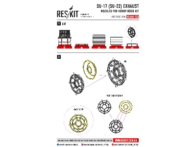 Su-17 Su-22 Exhaust Nozzles For Hobby Boss Kit - image 2