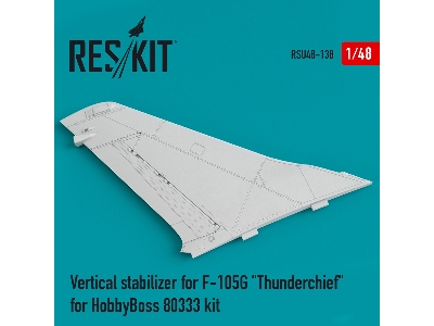 Vertical Stabilizer For F-105g Thunderchief For Hobbyboss 80333 Kit - image 1