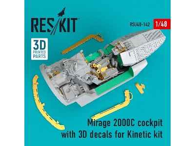 Mirage 2000c Cockpit With 3d Decals For Kinetic Kit - image 1