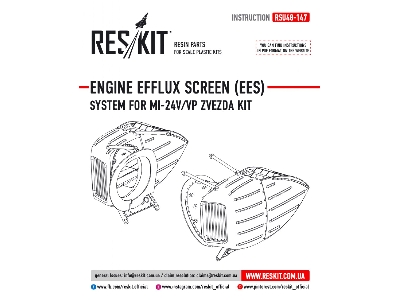 Engine Efflux Screen Ees System For Mi-24v/ Vp Zvezda Kit - image 2