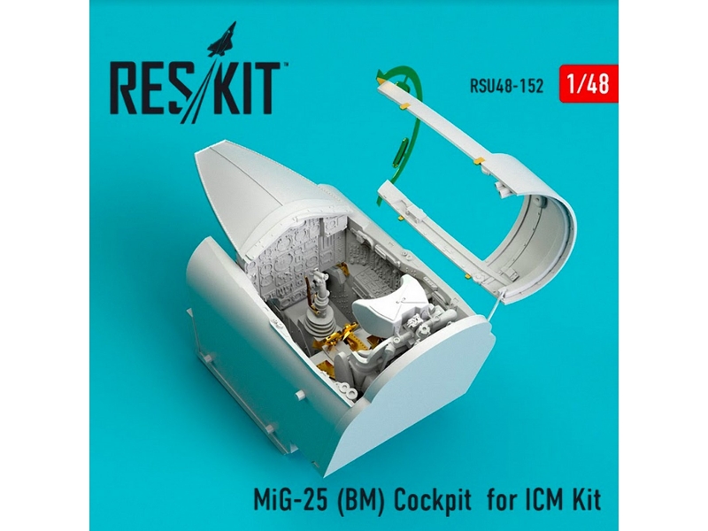 Mig-25 Bm Cockpit For Icm Kit - image 1