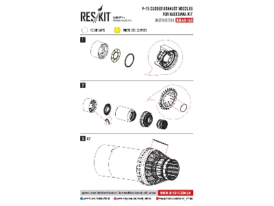 F-15 Closed Exhaust Nozzles For Hasegawa Kit - image 2