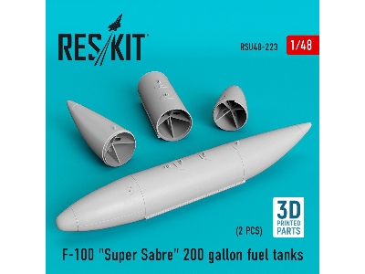 F-100 Super Sabre 200 Gallon Fuel Tanks (3d Printing) - image 1
