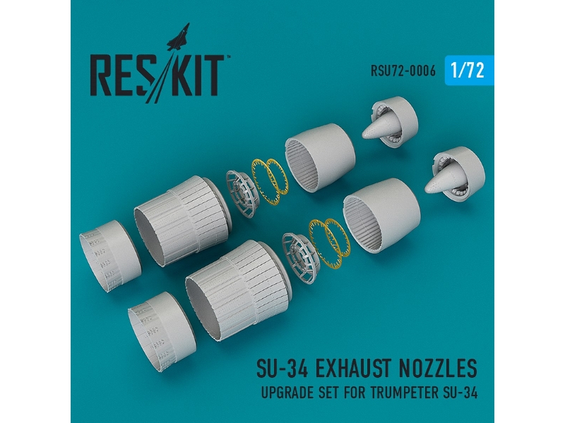 Su-34 Exhaust Nozzles (For Trumpeter Kit) - image 1
