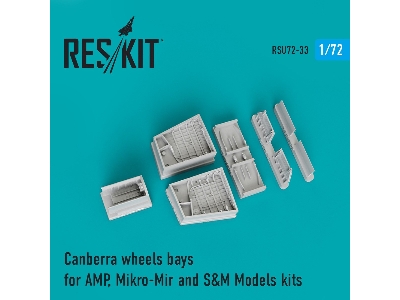 Canberra Wheels Bays For Amp, Mikro-mir And S&m Models Kits - image 1